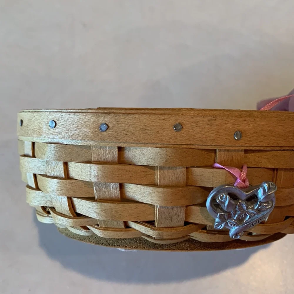 Longaberger 2003 Horizon of Hope Cancer Basket with Lid, liner, prot, ti…